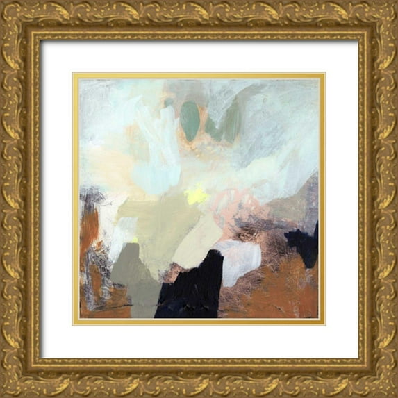 Barnes, Victoria 20x20 Gold Ornate Wood Framed with Double Matting Museum Art Print Titled - Alpenpass I