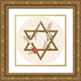 thumbnail image 1 of Barnes, Victoria 20x20 Gold Ornate Wood Framed with Double Matting Museum Art Print Titled - Natural Hanukkah Collection C, 1 of 4