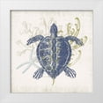 thumbnail image 1 of Barnes, Victoria 20x20 White Modern Wood Framed Museum Art Print Titled - Antique Coastal Ephemera III, 1 of 4