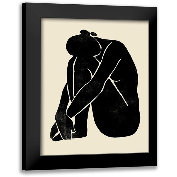 Barnes, Victoria 20x24 Black Modern Framed Museum Art Print Titled - Onyx Figure II
