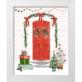 thumbnail image 1 of Barnes, Victoria 20x24 White Modern Wood Framed Museum Art Print Titled - Festive Front Door II, 1 of 4