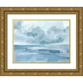 thumbnail image 1 of Barnes, Victoria 24x19 Gold Ornate Wood Framed with Double Matting Museum Art Print Titled - Calm Seascape II, 1 of 4