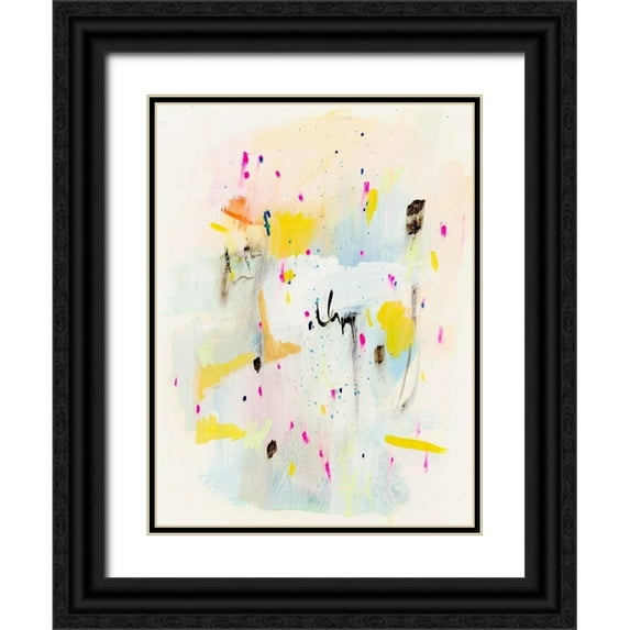 Barnes, Victoria 25x32 Black Ornate Wood Framed with Double Matting Museum Art Print Titled - Sprinkle IV