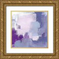 thumbnail image 1 of Barnes, Victoria 26x26 Gold Ornate Wood Framed with Double Matting Museum Art Print Titled - Periwinkle Pastiche IV, 1 of 4