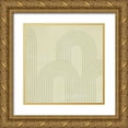 thumbnail image 1 of Barnes, Victoria 26x26 Gold Ornate Wood Framed with Double Matting Museum Art Print Titled - Sage Arches III, 1 of 4