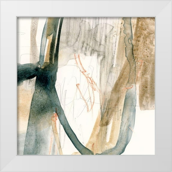 Barnes, Victoria 26x26 White Modern Wood Framed Museum Art Print Titled - Silt Spray IV