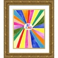 thumbnail image 1 of Barnes, Victoria 26x32 Gold Ornate Wood Framed with Double Matting Museum Art Print Titled - Love Loudly III, 1 of 4