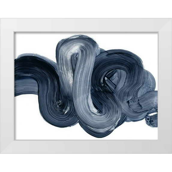 Barnes, Victoria 32x25 White Modern Wood Framed Museum Art Print Titled - Offshore II