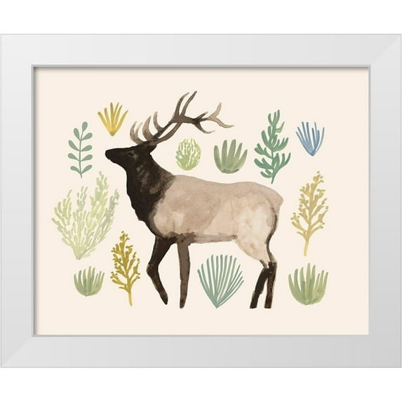 Barnes, Victoria 32x26 White Modern Wood Framed Museum Art Print Titled - Sagebrush Prairie IV