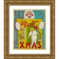 thumbnail image 1 of Barnes, Will R 15x18 Gold Ornate Wood Framed with Double Matting Museum Art Print Titled - To Date For Christmas Poster, 1 of 4