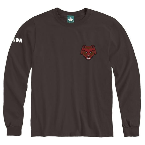 Barnesmith, Brown University Long Sleeve T-Shirt, Mascot logo, Brown, Size Small