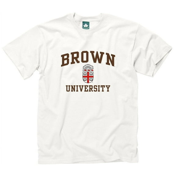 Barnesmith, Brown University Short Sleeve T-Shirt, Crest, White, Size X-Large