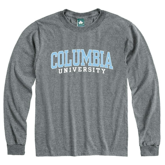 Barnesmith Columbia University Long Sleeve T-Shirt, Classic, Charcoal, Size Small