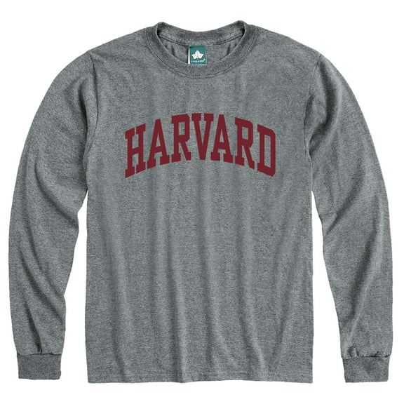 Barnesmith Harvard University Long Sleeve T-Shirt, Classic, Charcoal, Size Large