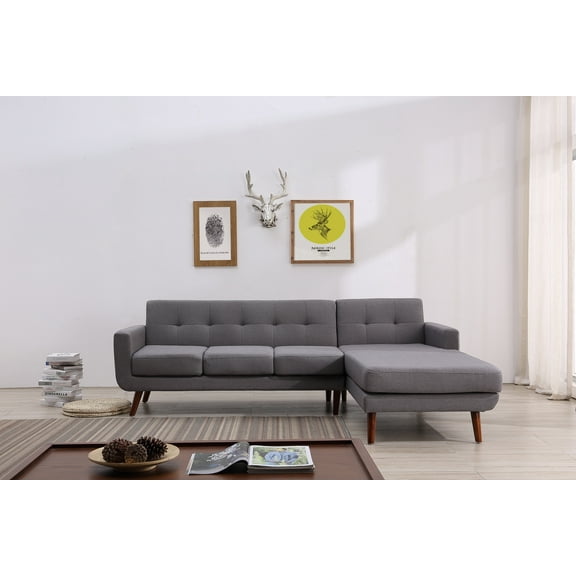 Barnet Mid Century Sectional Right Hand Facing
