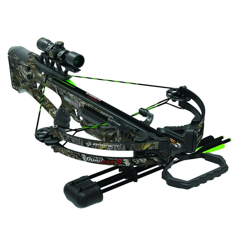 ■OVHEE■ Barnnet BarnnetCrinkled Black barnnetcrinkledblack Barnett 350 FPS Quad Edge S Crossbow, Camo Pattern - Walmart.com