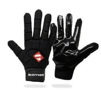 Barnett FKG-03 Black High Level Linebacker Football Gloves, LB, RB, TE, Black, Size S
