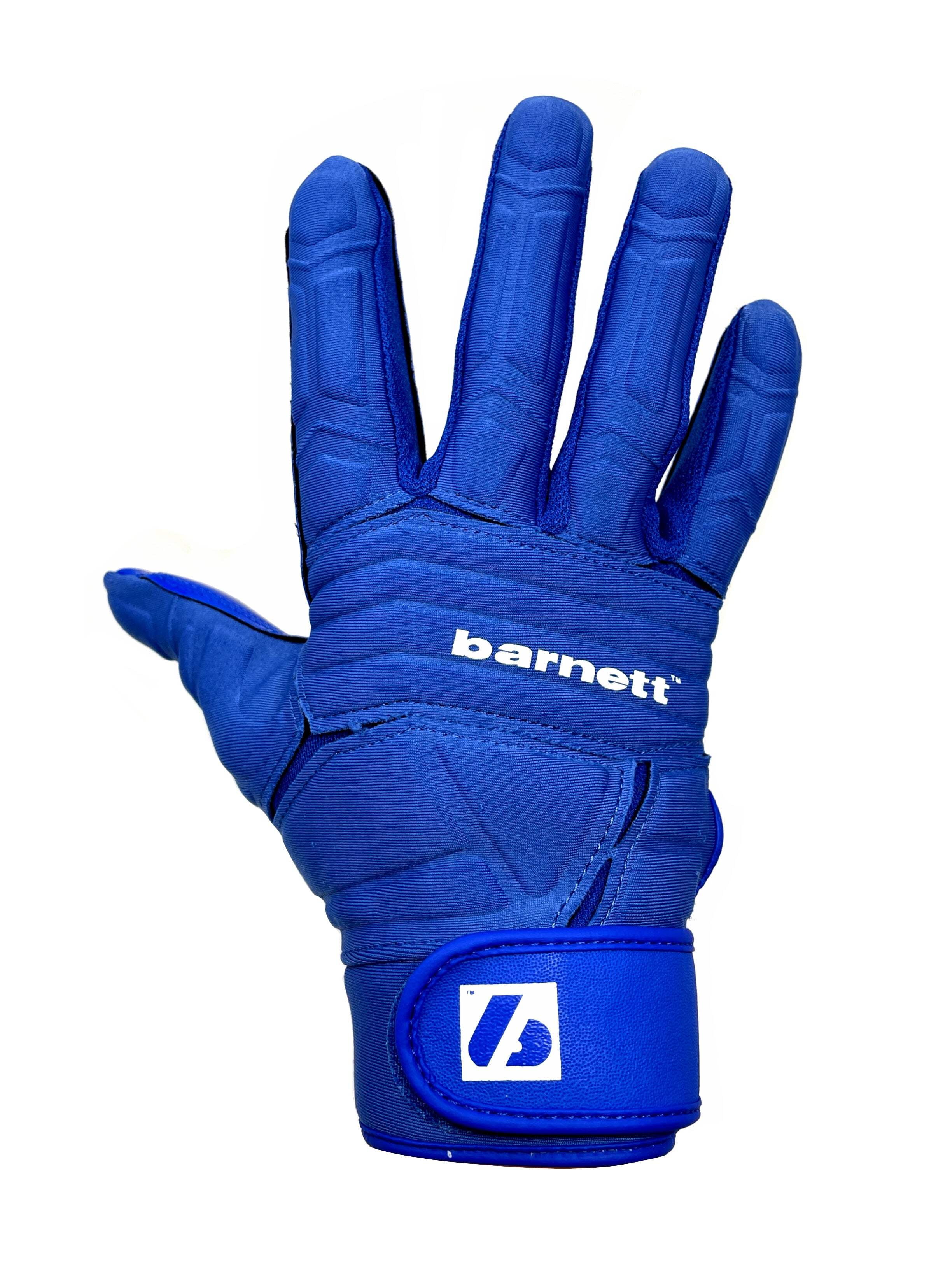 Barnett FLG-03 Blue Professional Linemen Football Gloves, OL, DL, Size 2XL