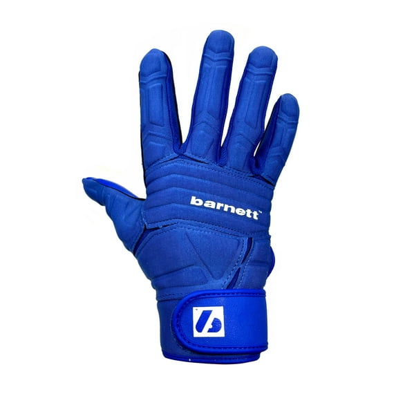 Barnett FLG-03 Blue Professional Linemen Football Gloves, OL, DL, Size L