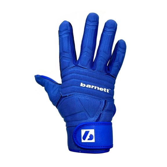 Barnett FLG-03 Blue Professional Linemen Football Gloves, OL, DL, Size M