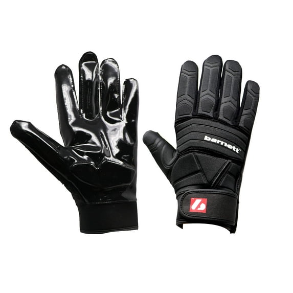 Barnett FLG-03 Exceptional Linemen Gloves, OL,DL, Black, L