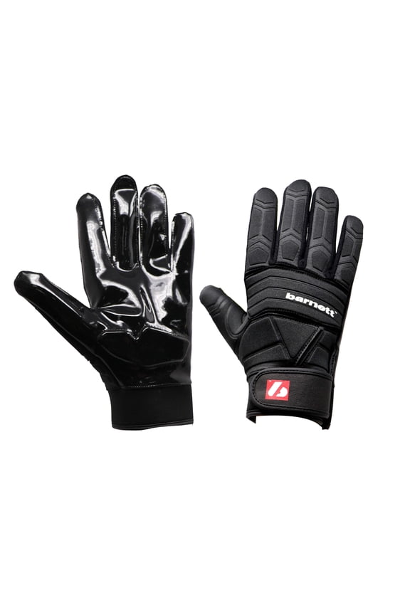 Barnett FLG-03 Exceptional Linemen Gloves, OL,DL, Black, L