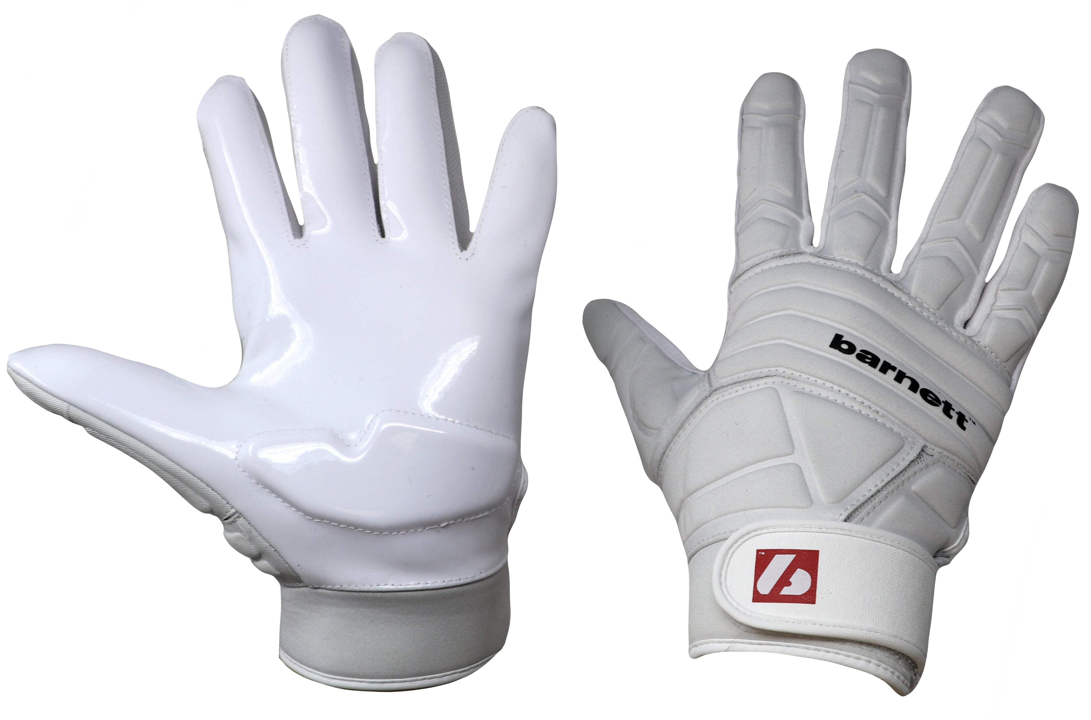 Barnett FLG-03 Exceptional Linemen Gloves, OL,DL, White, 2XL