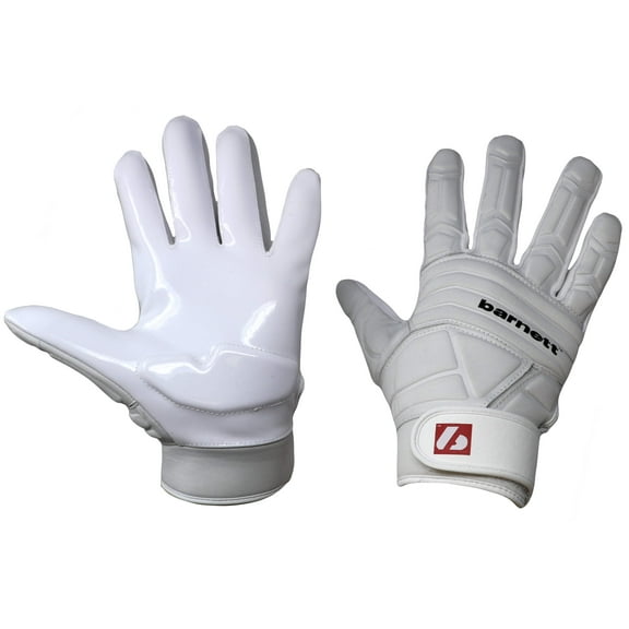 Barnett FLG-03 Exceptional Linemen Gloves, OL,DL, White, 2XL