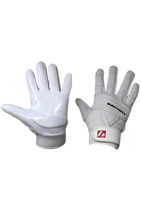 Barnett FLG-03 Exceptional Linemen Gloves, OL,DL, White, XL