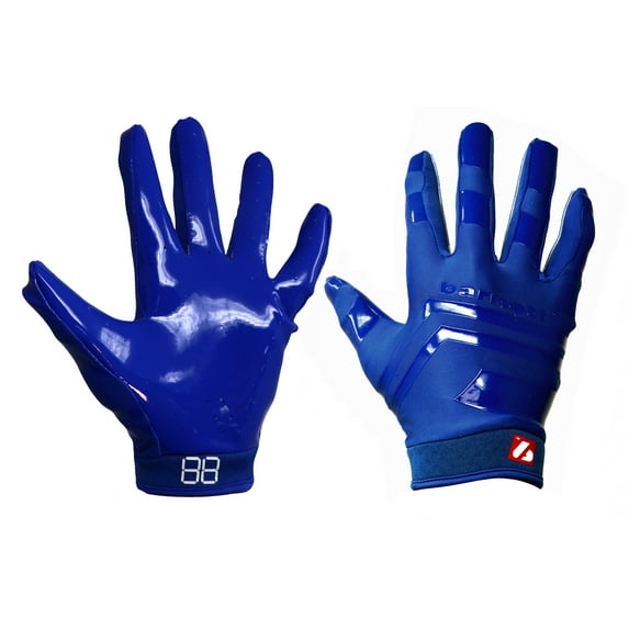 Barnett FRG-03 The Best Receiver Football Gloves, Blue, 2XL