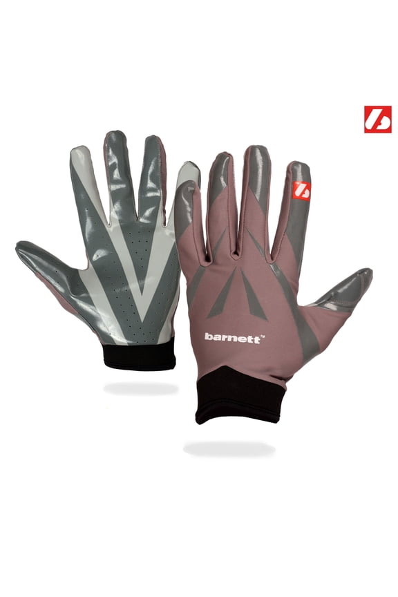 Barnett FRG-03 The Best Receiver Football Gloves, RE,DB,RB, Grey