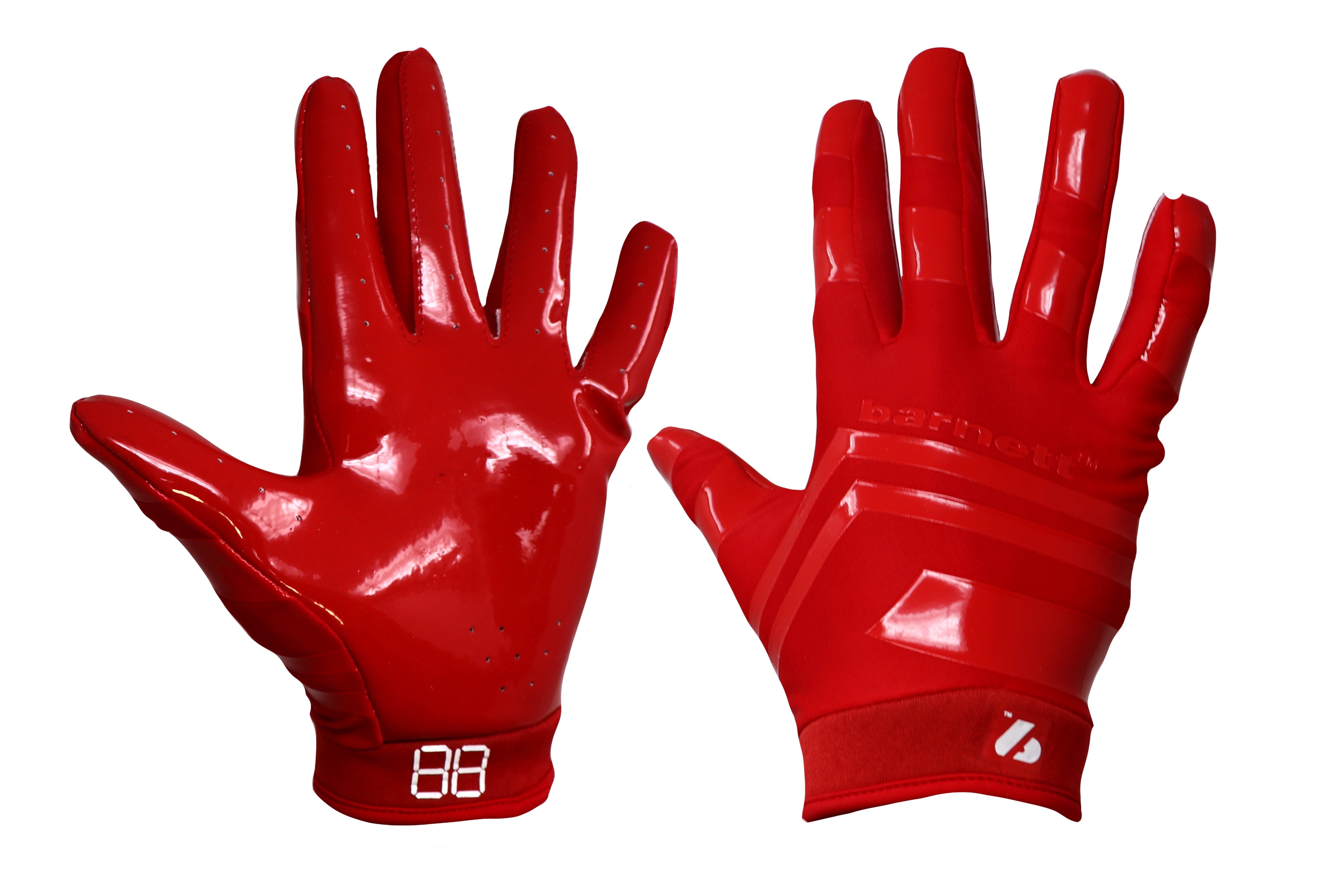 Barnett FRG-03 The Best Receiver Football Gloves, Red, XL