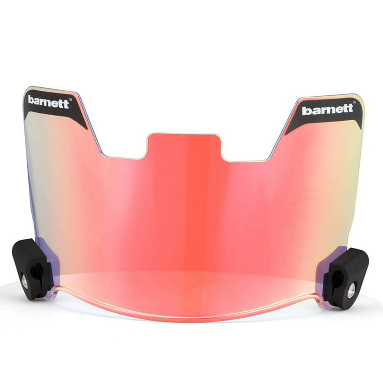 barnett football helmet visor Eyeshield / Visor, eyes-shield, Clear This visor has been approved by High School / CIF and Youth Leagues Universal Fit Visor Chrome, Football Helmet Eye-Shield