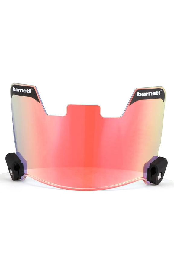 Barnett Football Helmet Eyeshield Visor, Revo Clear Red
