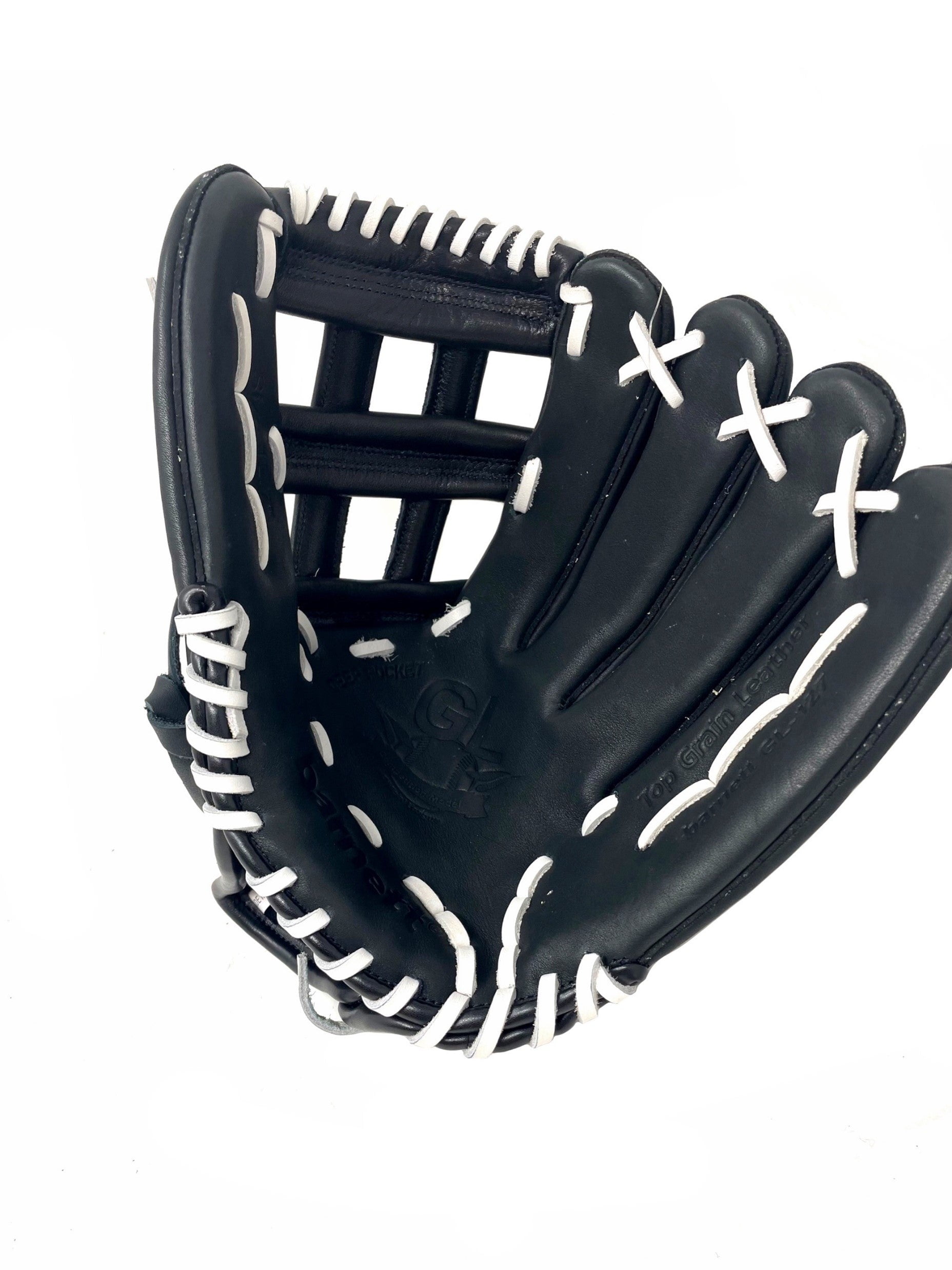 Barnett GL-127 Competition Baseball Glove, Genuine Leather, Outfield 12.7, Right Hand Throw, Black