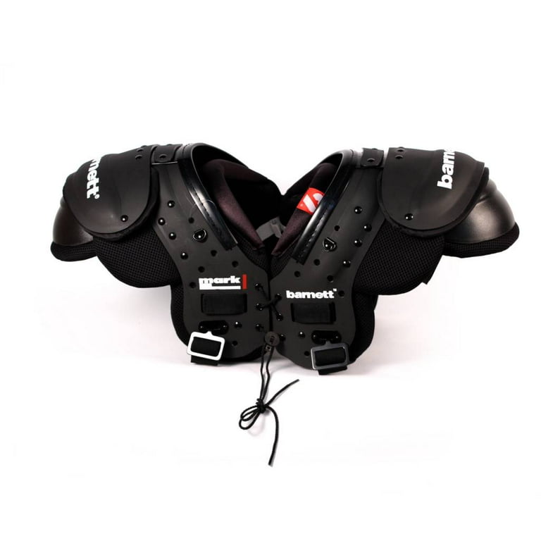 Barnett MARK I Football Shoulder Pad Pro, QB-WR, Black Color, Size 2XL