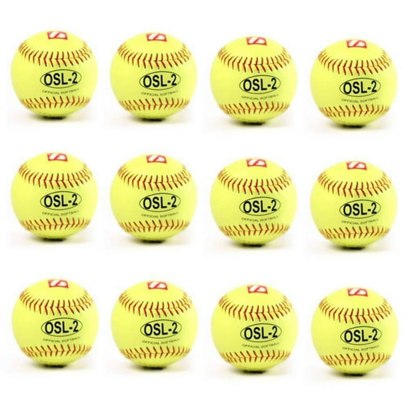 Barnett OSL-2 Competition SoftBall, Size 12", Yellow, 1 Dozen