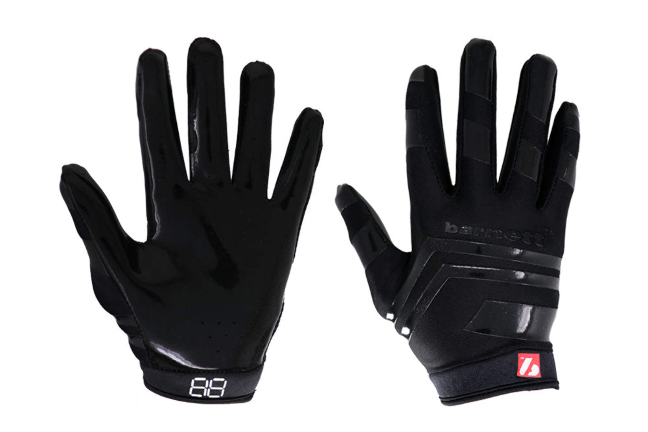 BarnettSports FRG-03 Football Gloves, Black, L