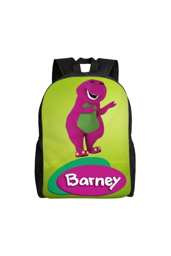 Barney And Friends Backpack Aesthetic Large Capacity Laptop Bookbag College Travel Hiking School Daypack Rucksack