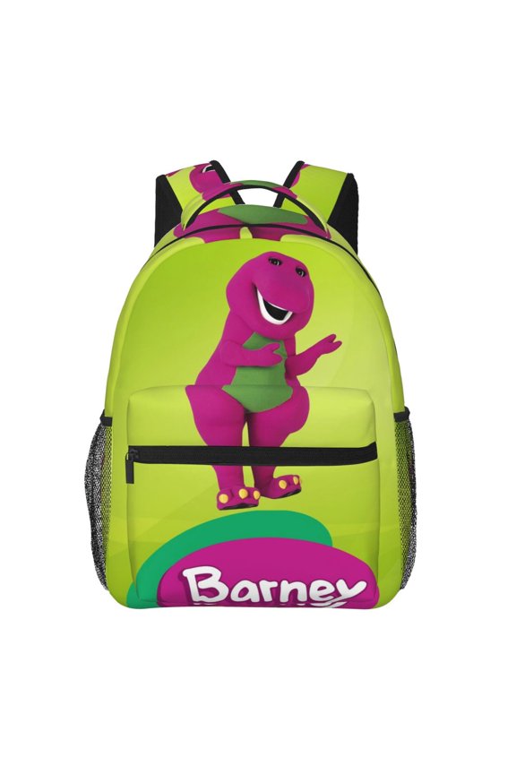 Barney And Friends Backpack Cartoon Lightweight Laptop Bookbag College Travel Hiking Work School Daypack Rucksack