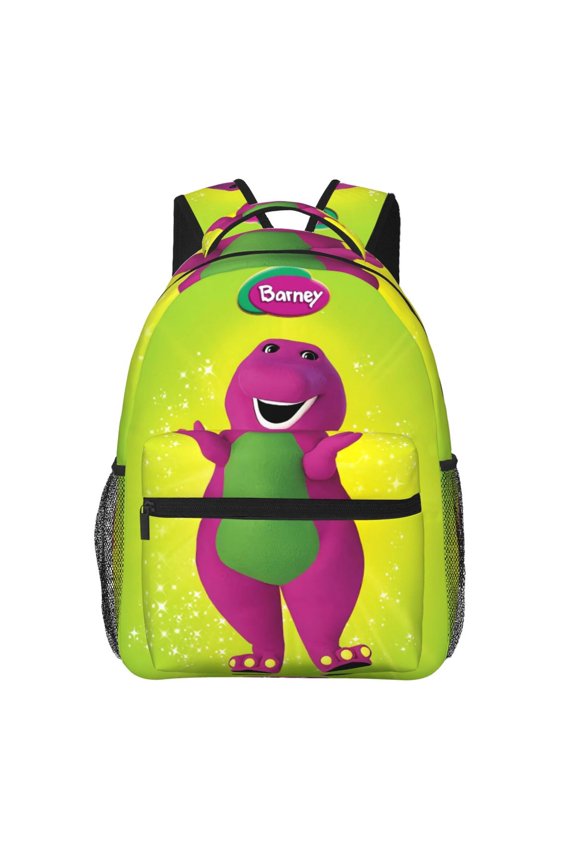 Barney And Friends Backpack Cartoon Lightweight Laptop Bookbag College Travel Hiking Work School Daypack Rucksack
