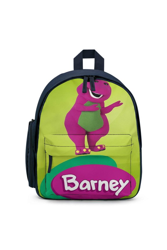 Barney And Friends Backpack Cute Lightweight Small Laptop Bag Daypack Durable Bookbag for School Travel Hiking Gifts