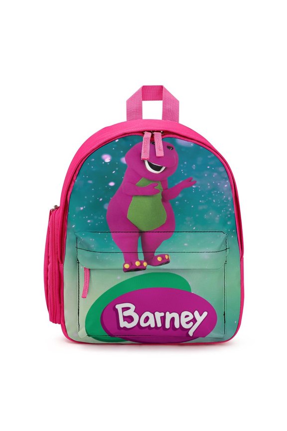 Barney And Friends Backpack Cute Lightweight Small Laptop Bag Daypack Durable Bookbag for School Travel Hiking Gifts