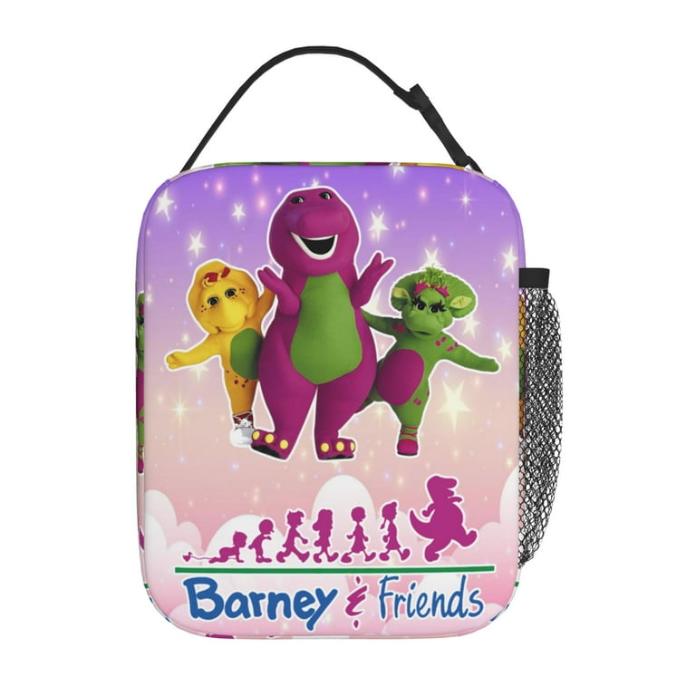 58.Barney&Friends サーモス　ランチボックス　バーニー＆フレンズ Barney And Friends Lunch Bag Cute Kawaii Insulated Lunch Box