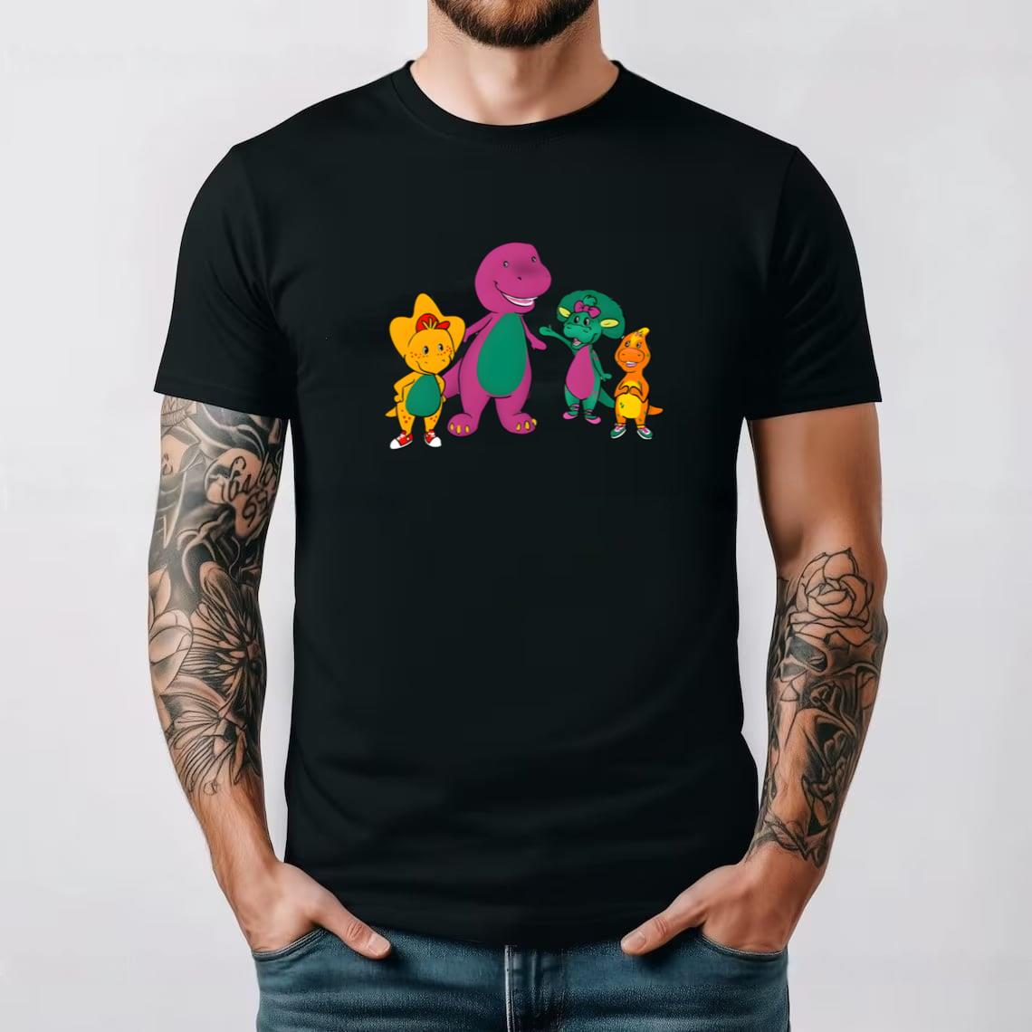 Barney And Friends Retro Cartoon Classic Nostalgia Fan Unisex T-shirt ...