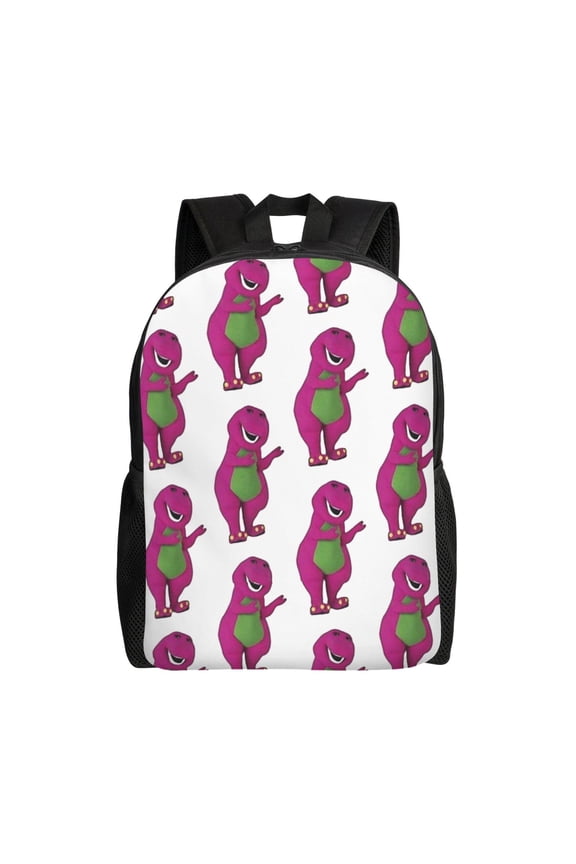 Barney Backpack Casual Daypack Large Capacity Travel Work College Back Pack Novelty Computer Bag Laptop Bag