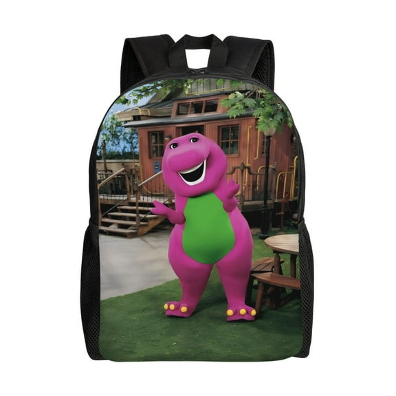 Barney Backpack Casual Daypack Large Capacity Travel Work School Back Pack Novelty Computer Bag Laptop Bag