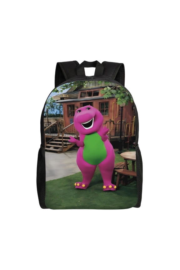 Barney Backpack Casual Daypack Large Capacity Travel Work School Back Pack Novelty Computer Bag Laptop Bag