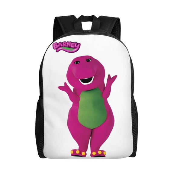 Barney Backpack Casual Daypack Large Capacity Travel Work School Back Pack Novelty Computer Bag Laptop Bag