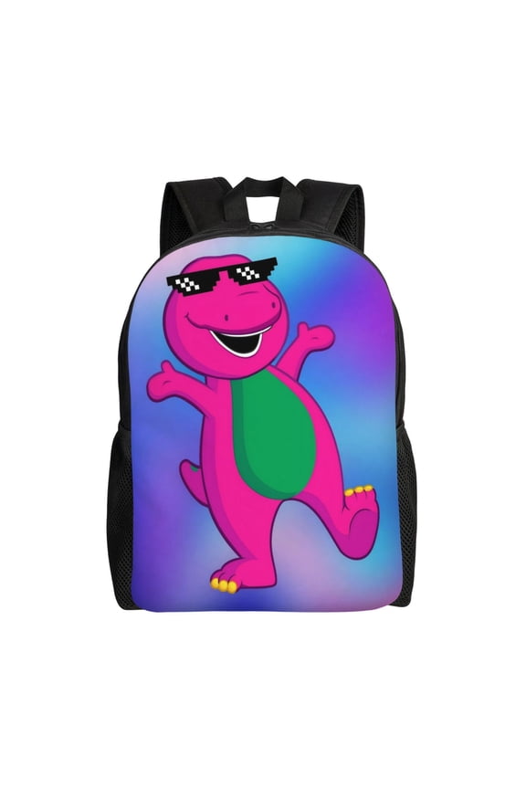 Barney Backpack Lightweight Daypack Large Capacity Travel Work College Back Pack Novelty Backpacks Laptop Bag